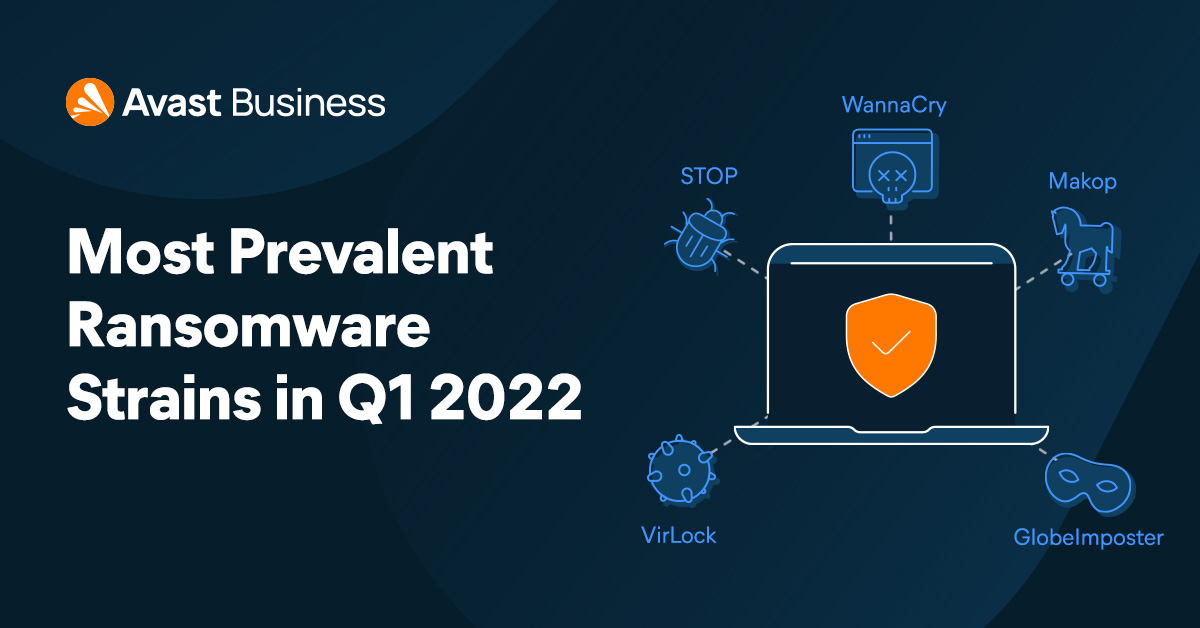 The Avast Q1 2022 #ThreatReport is out! 📊

Here are the top 5 #ransomware strains seen throughout Q1. Not sure about what each type of strain is, or what to do when it comes to ransomware? Check out our resources on ransomware here ➡️ ava.st/3MuURMq