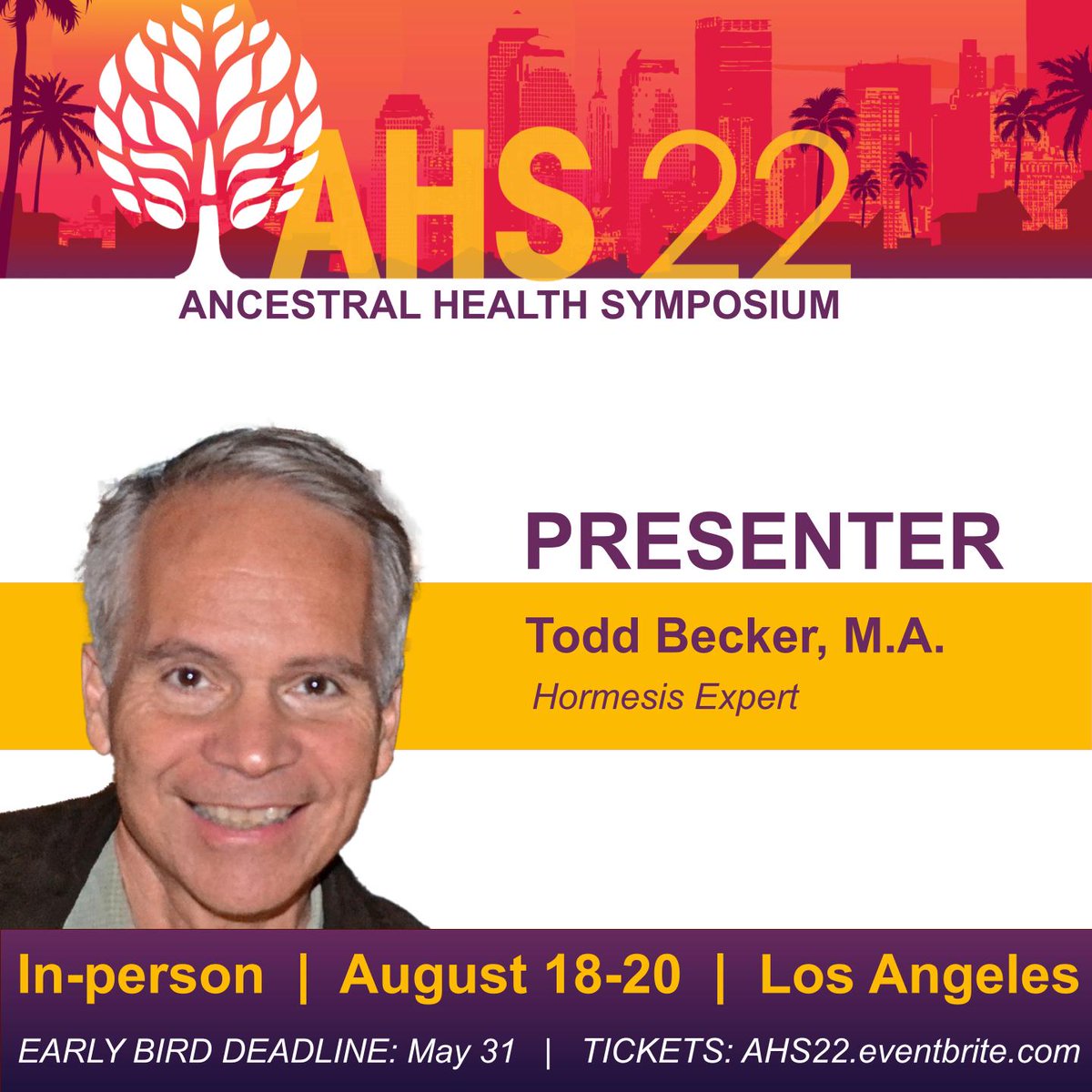 ancestrally's tweet photo. Todd Becker @toddbecker1, M.A., will join us again at #AHS22. The title of his talk is “Benefits of cold adaptation.”
His #AHS14 talk on myopia reversal has over 1 million views.
https://t.co/U8yovvFHPj
#coldadaptation #coldthermogenesis https://t.co/qsQUuN98PJ