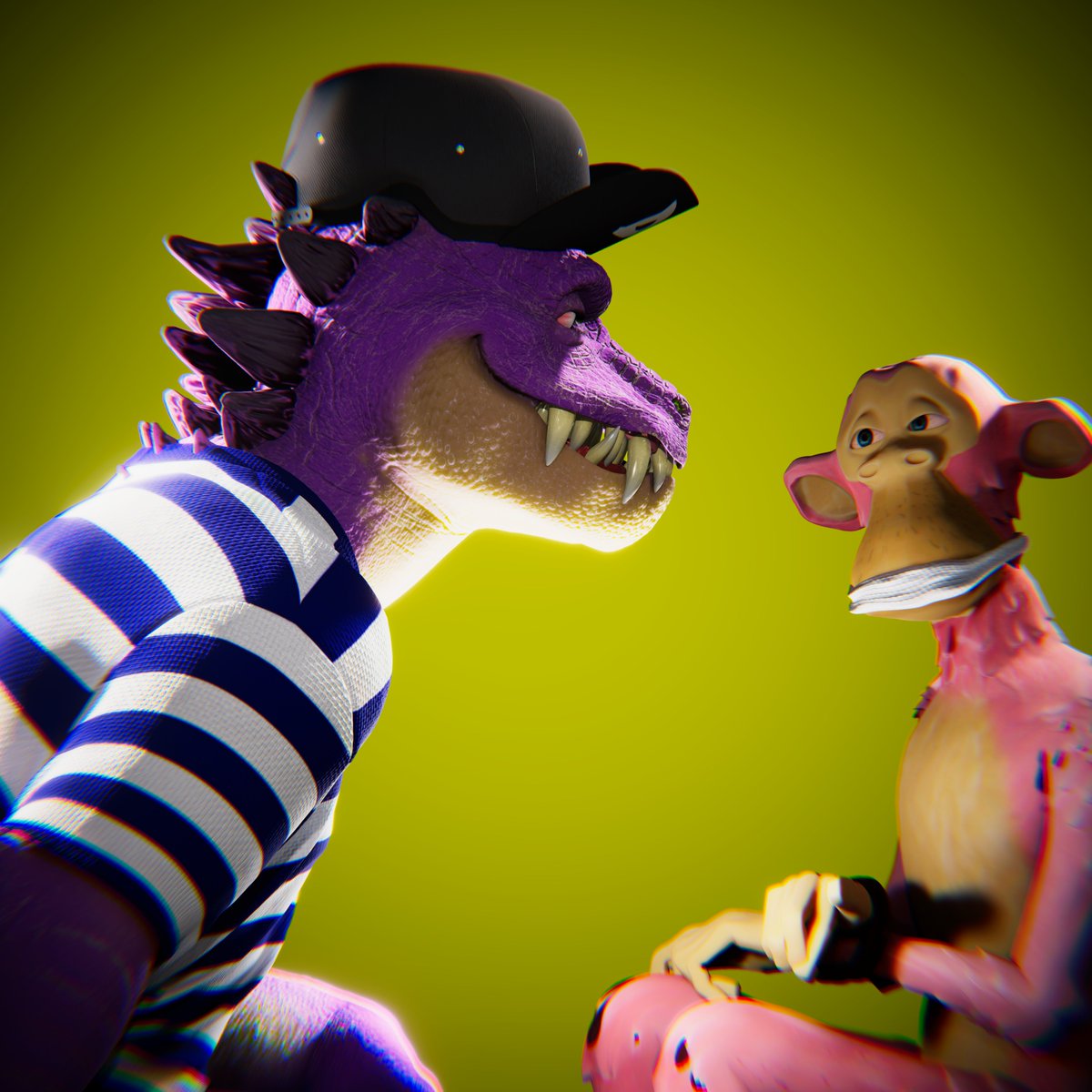 Tired of bootliking and low risk taking work, this is predator stuff goddamit!
Anyway, thanks for the collab <a href="/TheeHustleHouse/">BaronVonHustle 🍌</a>!
<a href="/DaosaurNFT/">Daosaur</a>