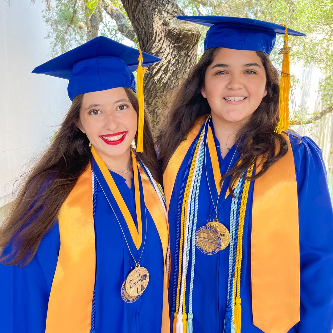 Congratulations to the Class of 2022 Valedictorian and Salutatorian for The Christian School at Castle Hills!

VALEDICTORIAN
Nichole Grey | Galatians 3:28
Attending The University of Texas

SALUTATORIAN
Ariel Tamariz | Romans 12:9
Attending The University of Texas