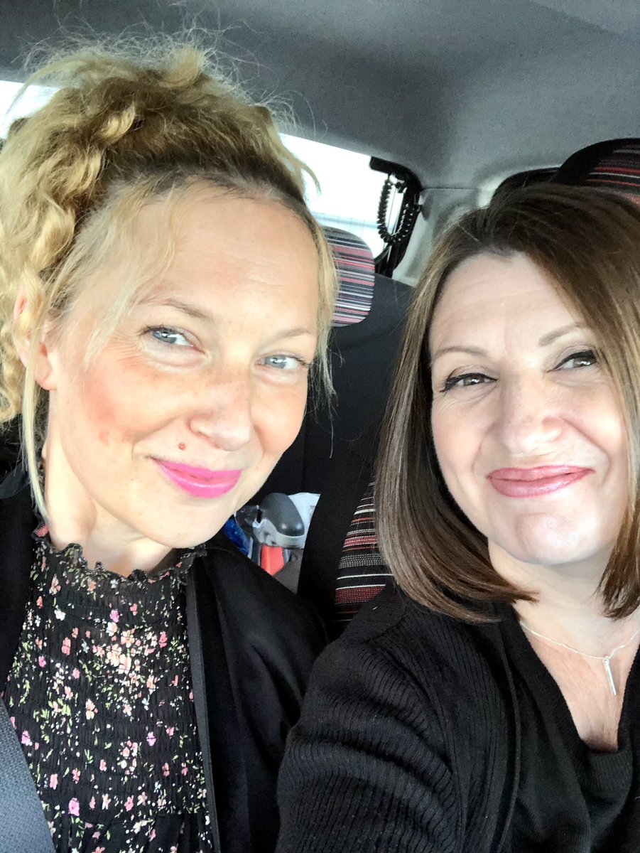 McCloy15's tweet photo. We’ve arrived!!! @BevMelluish @russell_kane #excited #fridaynight #outout https://t.co/Fq1iirvniy