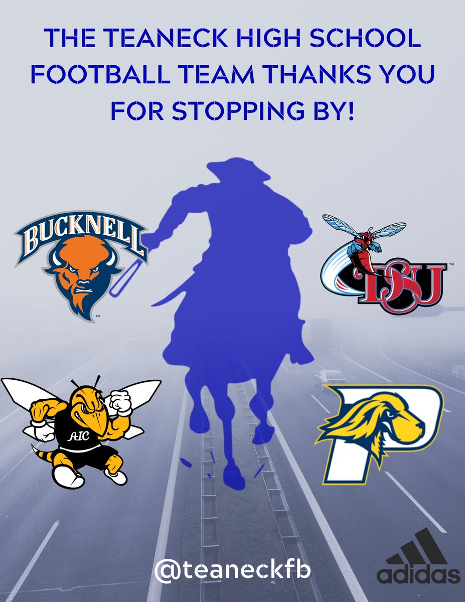 Just wrapped up another great week at Teaneck High School. We just want to thank all the schools that took the time to come out and meet with us about our student athletes. Thank you for your time. We look forward to another busy week. #WhyNotUs #CastleOnTheHill #The6ix