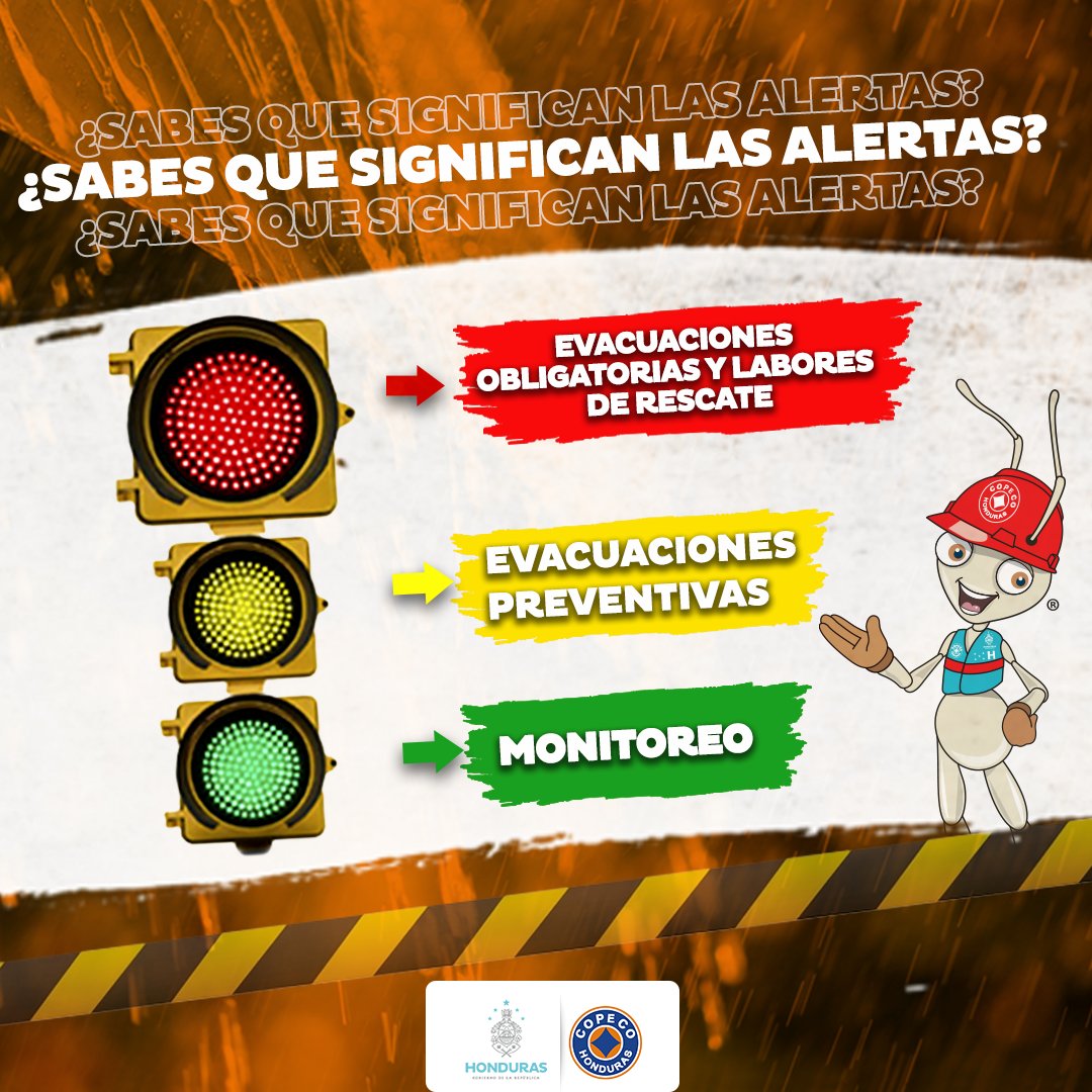 Secretaría de Gestión de Riesgos y Contingencias on Twitter: "¿Sabes que  significan las alertas ? https://t.co/jOeR0RmMmF" / X