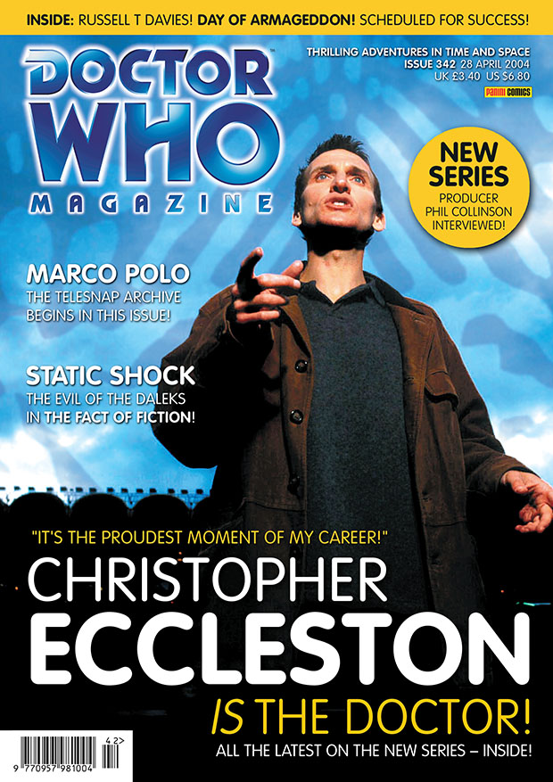 Doctor Who Magazine on X: DWM issue 342, published 1 April 2004 -  introducing the new Doctor, Christopher Eccleston #doctorwho #drwho   / X