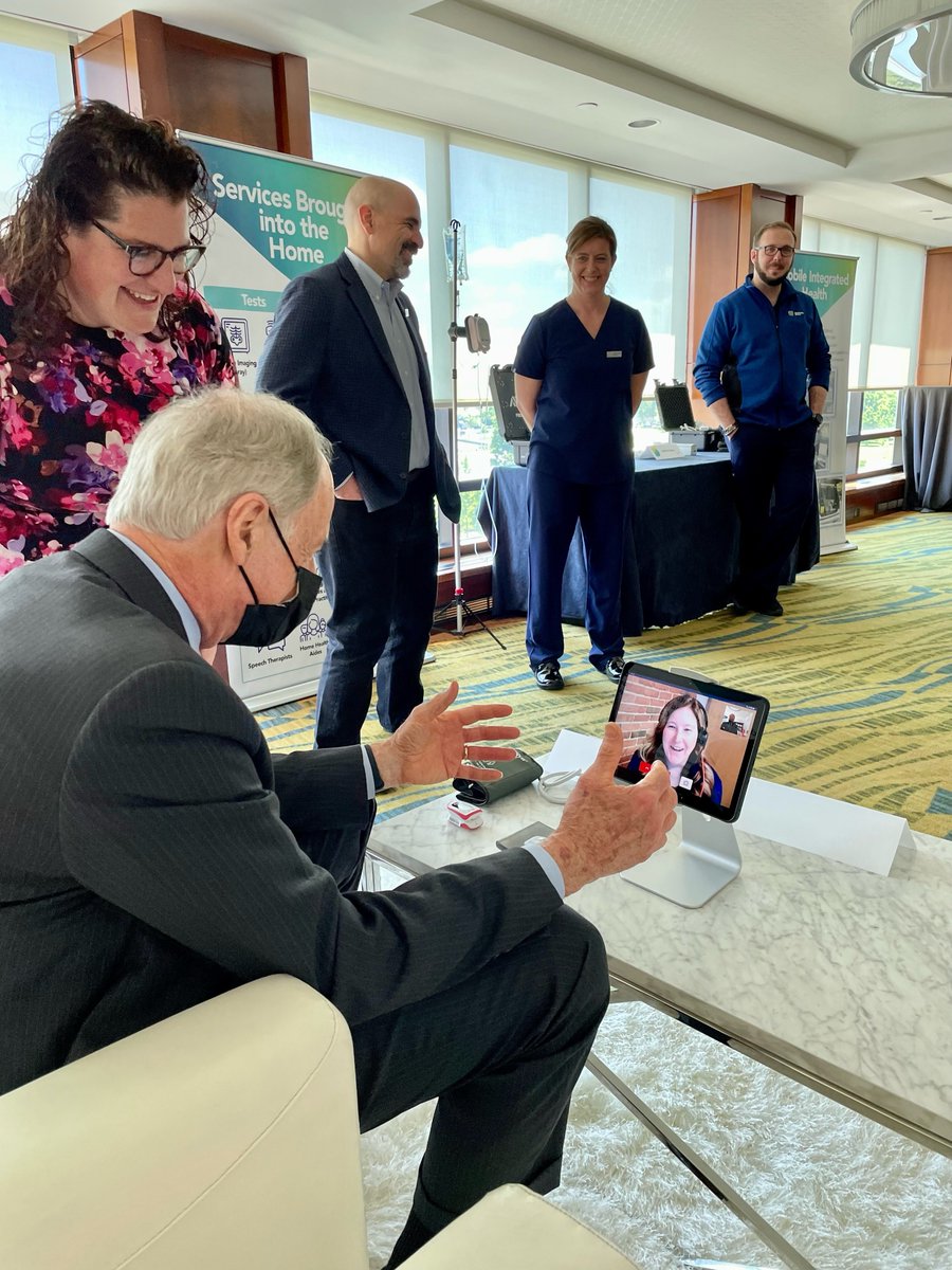 SenatorCarper's tweet photo. It was great to join @christianacare to see a demonstration showing how my Hospital at Home Bill is working to bring care into homes across America.
 
We should do all we can to expand access to care for more Americans—even after this pandemic is in our rearview mirror. https://t.co/ZnxoIWPgMw