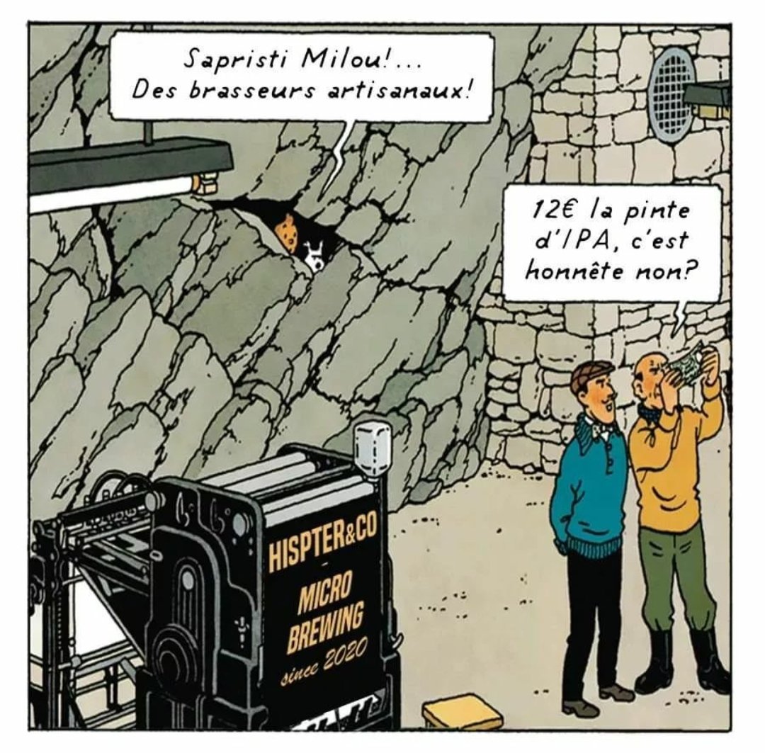 Tintin et le mystère de la pinte à 9e

( Repost )