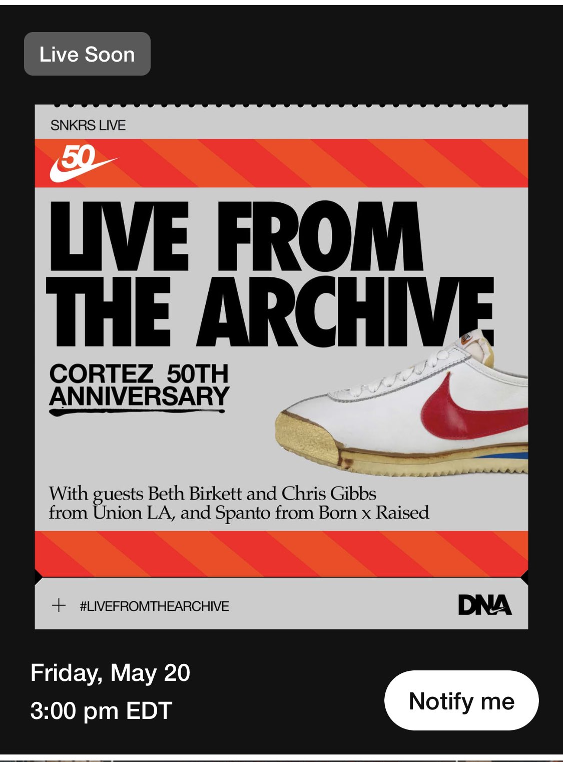 snkrs app twitter