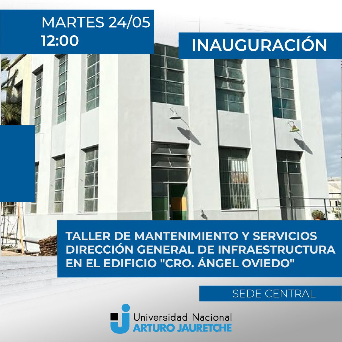 UNAJ_oficial's tweet photo. La UNAJ crece

El próximo martes 24 inauguraremos el Taller de Mantenimiento y Servicios de la Dirección General de Infraestructura. La obra servirá para mejorar las prácticas de reparación y mantenimiento de los distintos sectores e insumos de la Universidad. 

¡Te esperamos! https://t.co/kRB1xkJ9fz
