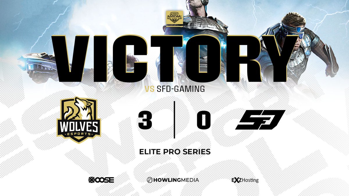3-0 victory over <a href="/SFDGaming/">SFD-Gaming</a> in the <a href="/eps_sm/">Elite Pro Series</a> which means we got our 2nd win in the 2nd match. 

We kinda like how this is going so far :)

GGWP!

<a href="/Letnis_SM/">Letnis</a> | <a href="/peachy_sm/">Peachm@n</a> | <a href="/sm_tropic/">Tropic</a> 

#KeepHowling