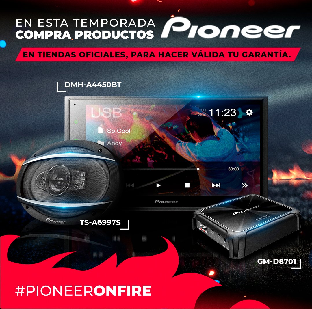 PioneerMX's tweet photo. Pronto habrá muchas promociones, ¡ten cuidado! compra en lugares autorizados y no te dejes sorprender.
#pioneermx #elcopilotodetuvida #caraudio #calidad #seguridad #garantías #PioneerOnFire #dmha4450bt #tsa6997s #gmd8701 #hdjcx #xdjrx3 https://t.co/yAwmQaoxEx