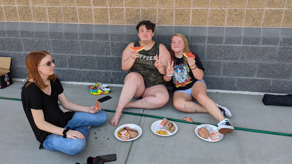 PattonHigh's tweet image. Sliding our way into graduation mode! Senior Fun Day 2022 is a wrap! #WeArePatton #PHSClassof2022 #Watermelon