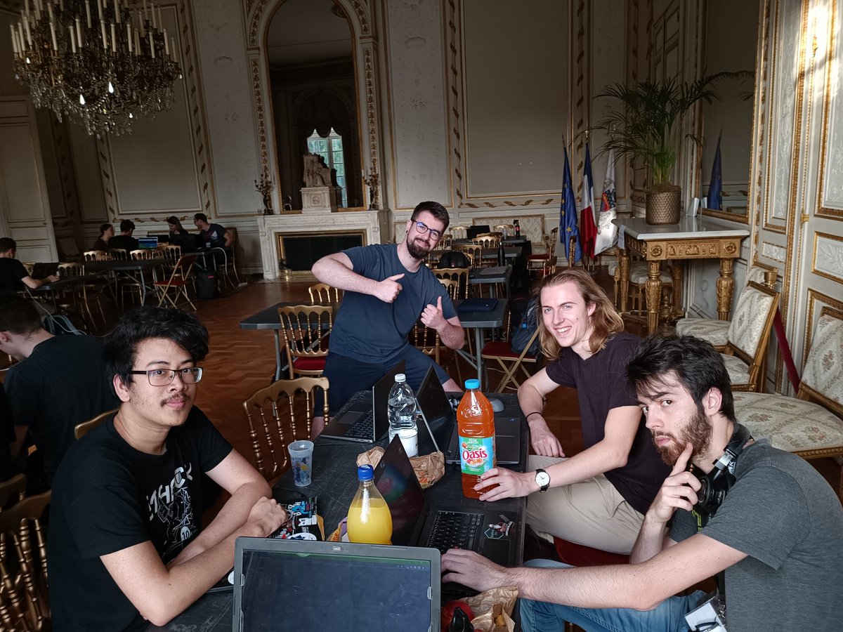 Bdenneu's tweet photo. Motivés pour le CTF de la @sth4ck.
L'équipe @LoginSecurite va tout défoncer !
@maki_mitz @jamb0n69 @1ayn0 https://t.co/sV4fHyiDFU
