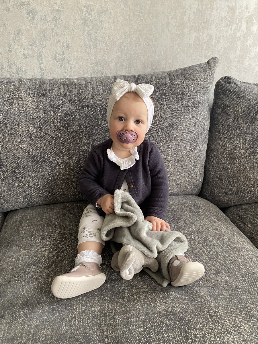 Zoe_Cadwick's tweet photo. I put some new shoes on and suddenly everything is right 💜  

Celebrating turning 9 months old and getting her first pair of shoes 🥺 why does it go so fast?!! https://t.co/hlpzmgCClE