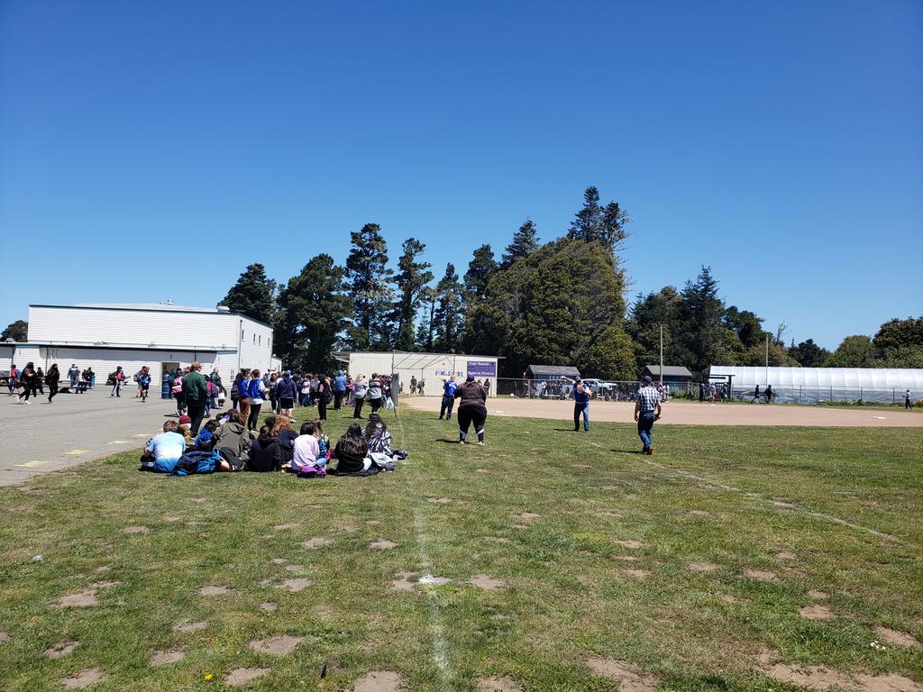 FbMiddle's tweet photo. Lunch softball rally https://t.co/N336JbPnFK