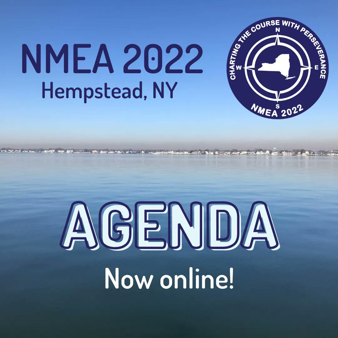 We have an amazing #NMEA2022 program lined up including keynotes, panel discussions, and over 75 presentations from educators, researchers, and students across the country/world. The entire conference agenda is now available on our website: marine-ed.org/conference/202…