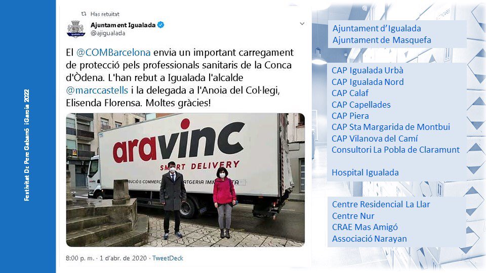 CoMBAnoia's tweet photo. La presidenta de la Junta Comarcal de l'Anoia, @ElisendaFlorens, recorda l'activitat del CoMB a la comarca durant els darrers anys, tant en l'àmbit formatiu com la campanya #ElCoMBActua durant el tancament de la Conca d'Òdena per la COVID-19
https://t.co/od9seDyKV3 https://t.co/mjLRVFQnuJ