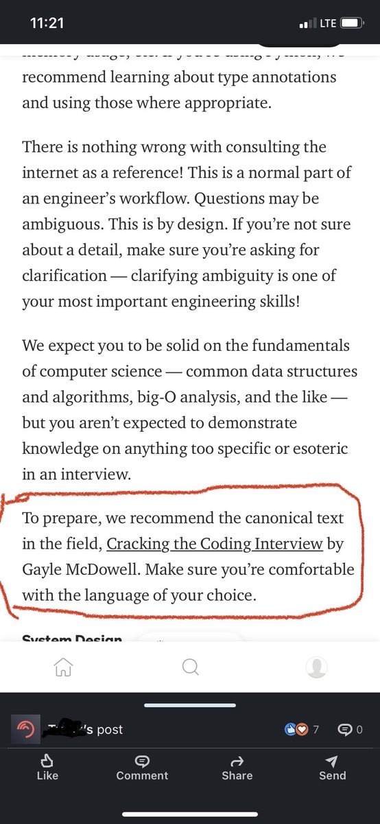 If your company recommends “Cracking the Coding Interview” in their blog post showing off the interview process but your Co-CEO says they’re against LeetCode, your interview process is not as progressive as you think it is 😬