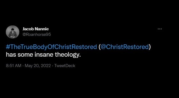ChristRestored's tweet photo. The bible is clear that when you are lost the things of God sound insane to you.

1 Corinthians 2:14 KJV
14 But the natural man receiveth not the things of the Spirit of God: for they are foolishness unto him: neither can he know them, because they are spiritually discerned. https://t.co/ERuv4K5hep