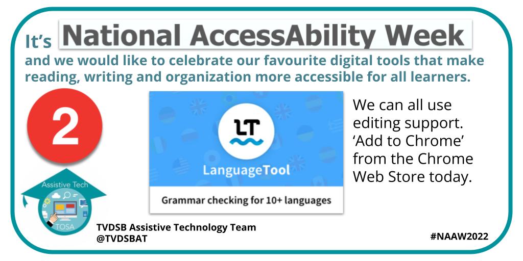 TVDSBAT (@tvdsbat) on Twitter photo One of our favourite 5 tools that add digital accessibility for all learners. Learn more with short video tutorials at bit.ly/ATClassroom #GoodForAllTech #NAAW2022 <a href="/SpecialEd_TVDSB/">SpecialEd_tvdsb</a> One of our favourite 5 tools that add digital accessibility for all learners. Learn more with short video tutorials at bit.ly/ATClassroom #GoodForAllTech #NAAW2022 <a href="/SpecialEd_TVDSB/">SpecialEd_tvdsb</a>