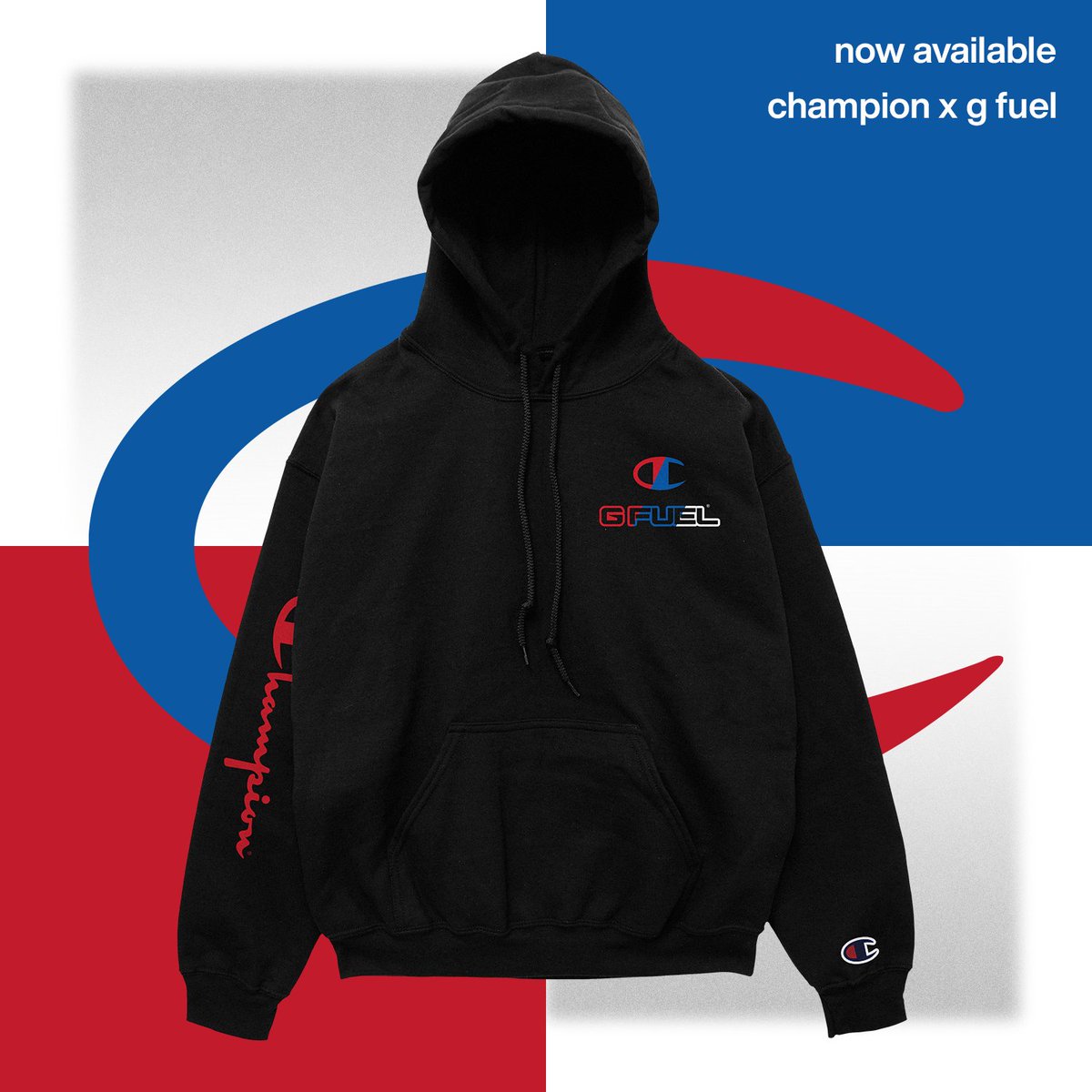 GFuelEnergy's tweet photo. 💙 𝗥𝗧 + 𝗖𝗢𝗠𝗠𝗘𝗡𝗧 "𝗖𝗛𝗔𝗠𝗣𝗜𝗢𝗡" to win a BRAND-NEW, LIMITED-EDITION @ChampionUSA x #GFUEL garment of your choice! Picking 2 winners this weekend to celebrate this CRISPY CLEAN launch!

🛒 𝗚𝗘𝗧 𝗬𝗢𝗨𝗥𝗦: https://t.co/icNPG8b4Gy https://t.co/VoRI1TDxqp