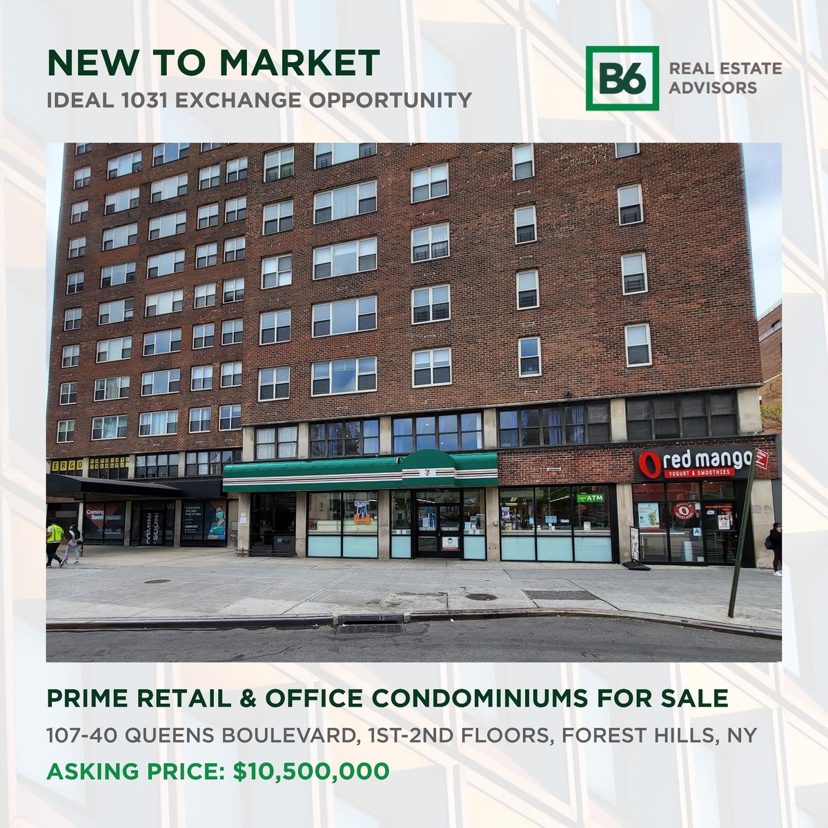 #NewListing: Prime Retail &amp; Office Condos for sale in the heart of Forest Hills, NY. Fully occupied, ideal 1031 exchange or long-term investment opportunity. DM for more information.
#1031exchange #foresthills #queensrealestate #nycrealestate #teamdonovan #b6listing #b6realestate