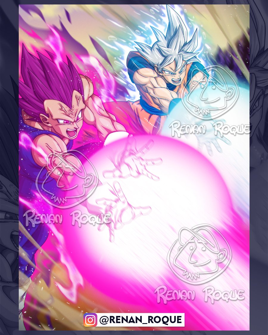 Dragon Ball Son Goku Ultra Instinct illustration, Goku Vegeta