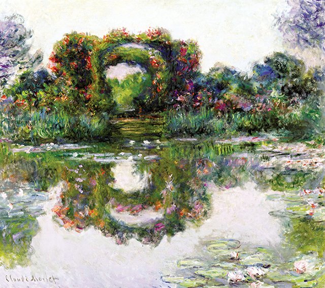 クロード・モネ、「The Flowering Arches,Giverny」 美術ファン@世界の名画 on X: