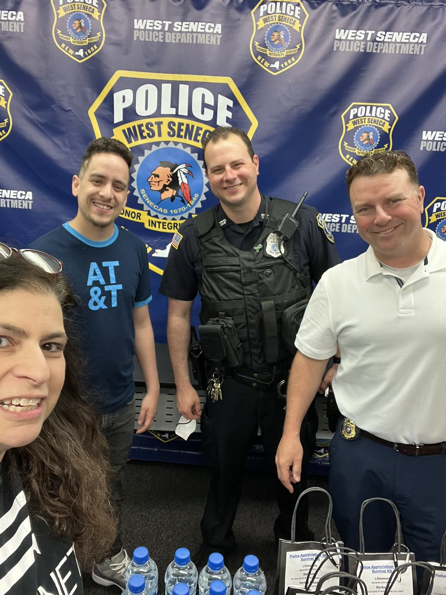 Police Appreciation x2! Cheektowaga Police Dept. in the afternoon and West Seneca Police Dept. in the morning. Thank you for having us today! <a href="/judy_cavalieri/">Judy Cavalieri</a> <a href="/DennisJFosterJR/">Dennis Foster</a> <a href="/Kthompson0313/">Kim</a> <a href="/OneNYNJ/">OneNYNJ</a>