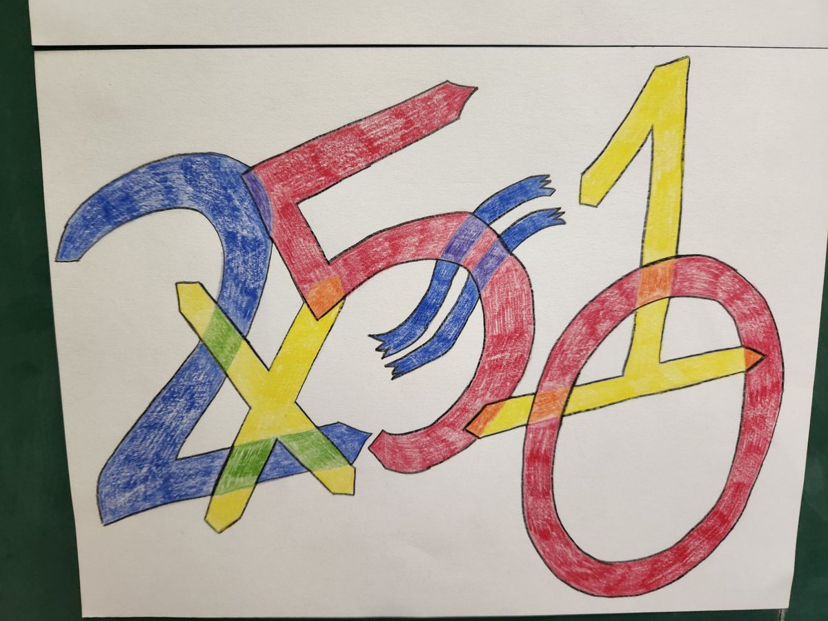 CarletonCougars's tweet image. Math Art 🧮 🎨 - love it!!!! What a great way to incorporate artistic skills into content lessons. #CarletonRocks