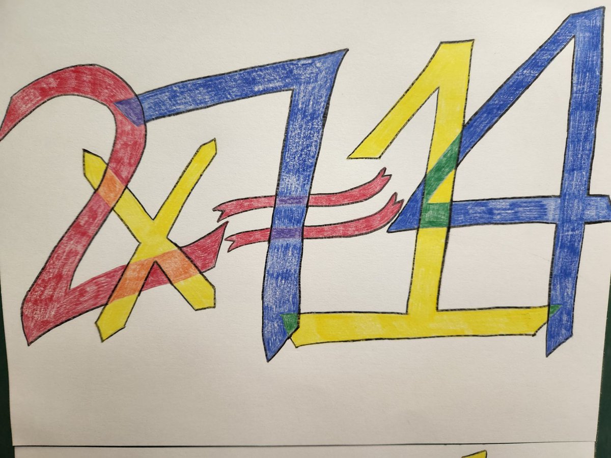 CarletonCougars's tweet image. Math Art 🧮 🎨 - love it!!!! What a great way to incorporate artistic skills into content lessons. #CarletonRocks