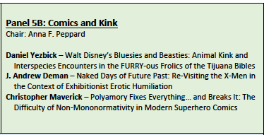 ComicsBD's tweet photo. Panel 5B: Comics and Kink is also set for 3:30pm (ET)! This panel will be chaired by @peppard_anna, and feature @DYezbick, @DemanAndrew, and @chrismaverick. 
Schedule: https://t.co/7XbL3vytHp
#CSSCSCEBD #Congressh https://t.co/5yM9ul0xNz