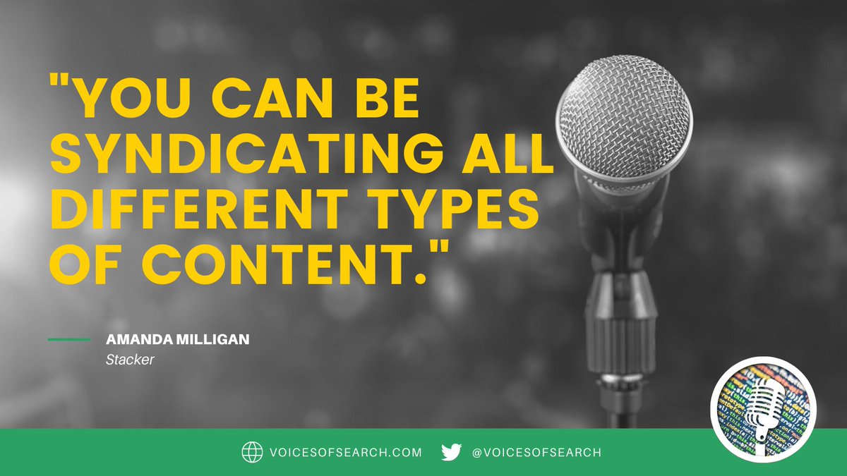 Content syndication refers to a piece of your content that is being republished elsewhere. It occurs with the canonical link pointing back to the original piece. 

<a href="/millanda/">Millanda Mat</a>, Head of Marketing at <a href="/Stacker/">Stacker</a>, discusses the power of content syndication.

link.chtbl.com/mLDN0sOk?sid=t…