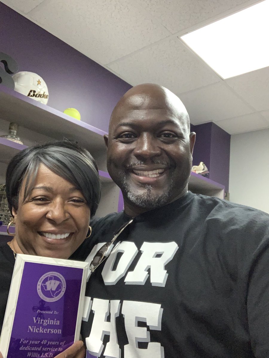 Congratulations to Momma V as we celebrate you for blessing ⁦<a href="/WillisSchools/">Willis ISD</a>⁩ with 40 years of amazing service. You are a special person &amp; you have held  our athletic department together for years &amp; we know you will for many more years to come! We love you &amp; appreciate you!