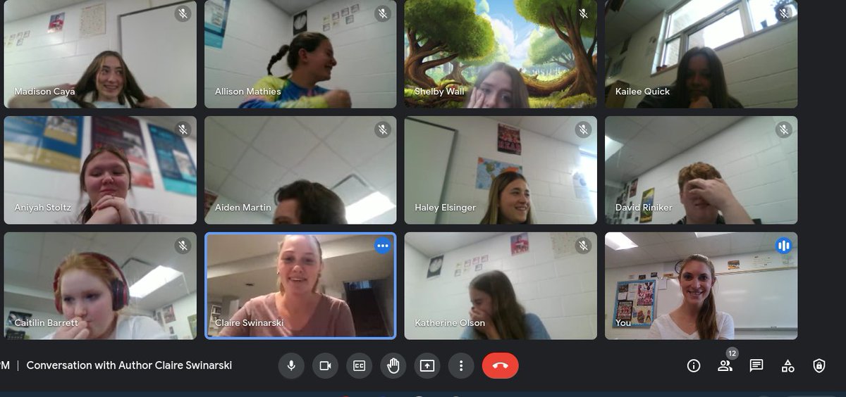 Ms. White (@misswhite117) on Twitter photo Huge thank you to @claireswinarski for virtually meeting with my Creative Writing class today! So fun to hear from a published author! All thanks to our <a href="/Babitzfive/">Brenda Abitz</a> middle school connection! <a href="/PDCschools/">Prairie du Chien Area School District</a> Huge thank you to @claireswinarski for virtually meeting with my Creative Writing class today! So fun to hear from a published author! All thanks to our <a href="/Babitzfive/">Brenda Abitz</a> middle school connection! <a href="/PDCschools/">Prairie du Chien Area School District</a>