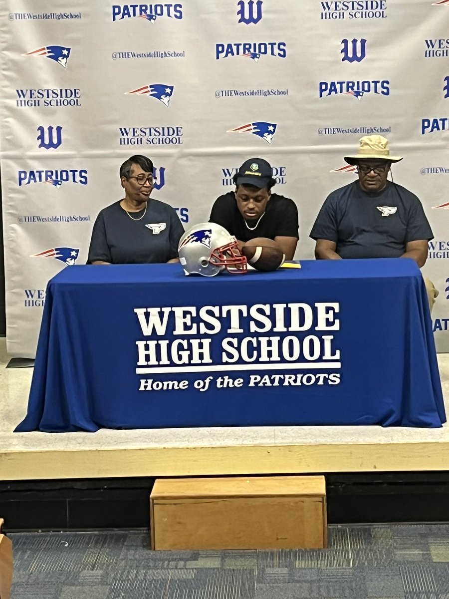 BRIAN GREEN SIGNS WITH POINT UNIVERSITY| Congratulations to Brian Green for signing to play football for Point Univeristy! Surrounded today by family, friends, and his Westside football teammates, Brian took the next step to play at the next level. We are proud of Brian!!