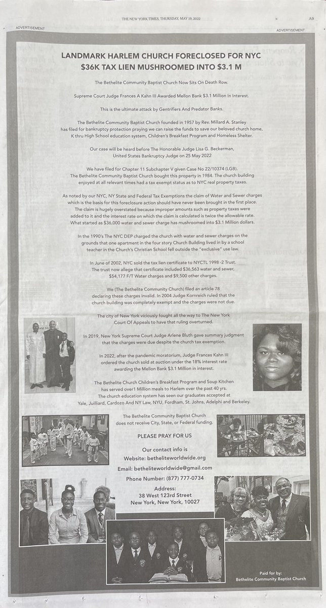 DrJamesDManning's tweet photo. We Ran This Ad In The NY Times On 19 May. Thought You Might Be Interested! https://t.co/tzX2g4AIIi
