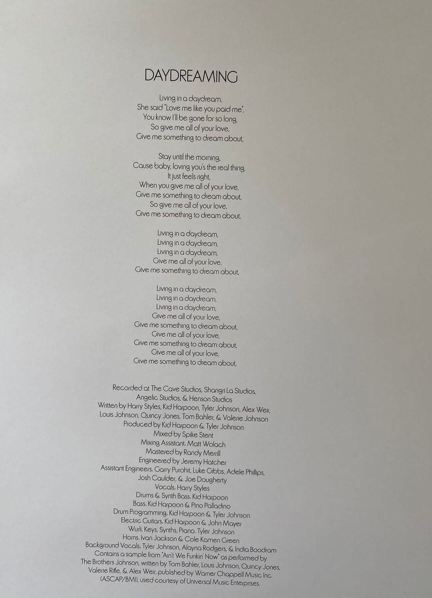 John Mayer credited playing guitar on Cinema and Daydreaming off of Harry Styles’ new album is very important to me. This is the crossover event of my life.