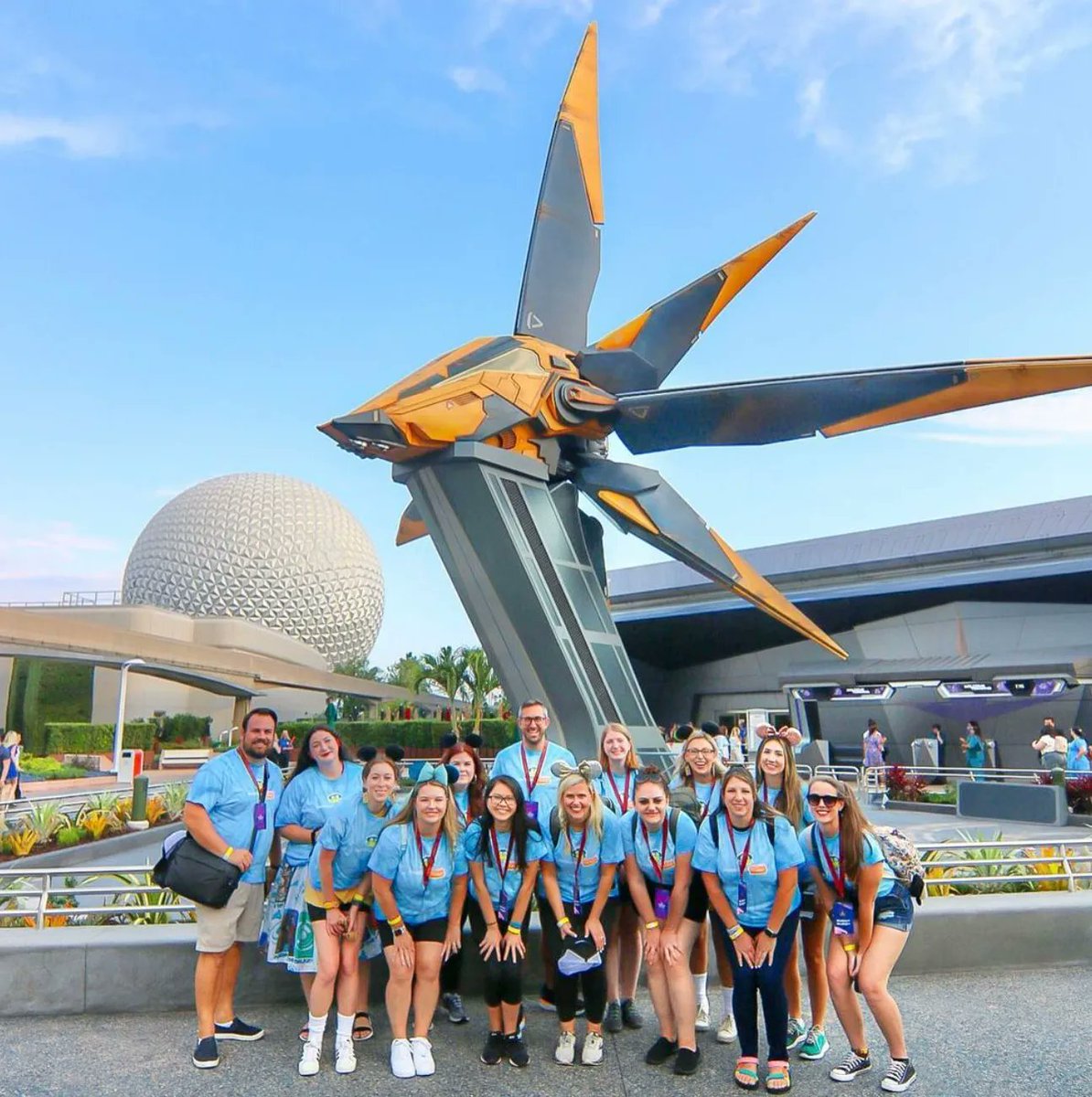 ThemeParkFrog's tweet photo. We're excited to be hoppin’ around with some frog friends the next few days to experience the transformation of EPCOT, including new attractions! 🚀 Follow our Instagram Stories here: https://t.co/Bi0txS5MU3  #Hosted #DisneyWorld50 #SaveTheGalaxyTime #CosmicRewind #FreshEPCOT https://t.co/jS5wyv8Eaq
