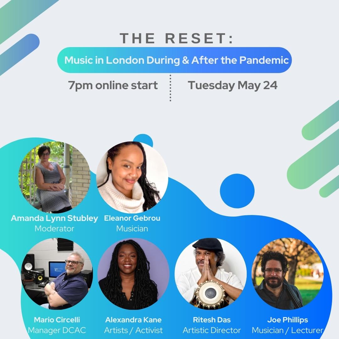 westernuFIMS's tweet photo. The folks behind @iaspmcawim2022 present THE RESET: Music in London During &amp; After the Pandemic - May 24, 7PM. Featuring Mario Circelli, Joe Phillips, @alexandrakane, @riteshdastabla. Moderated by @sweetappalachia &amp; @EleanorGebrou. https://t.co/9MCOlJ28Nj @westernuMusic https://t.co/nJvKRxqQDE