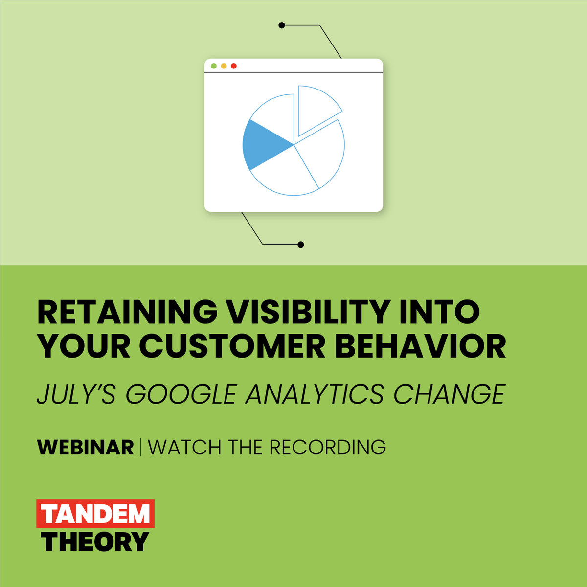 TandemTheory's tweet photo. In our recent webinar, we discussed ways that marketers can adapt to upcoming changes to Google analytics, and migrate to GA4. If you missed it, click on the link in our bio, and feel free to share it with your friends and colleagues.

#googleanalytics #GA4 #webinar #share https://t.co/oQnmtN45Ys