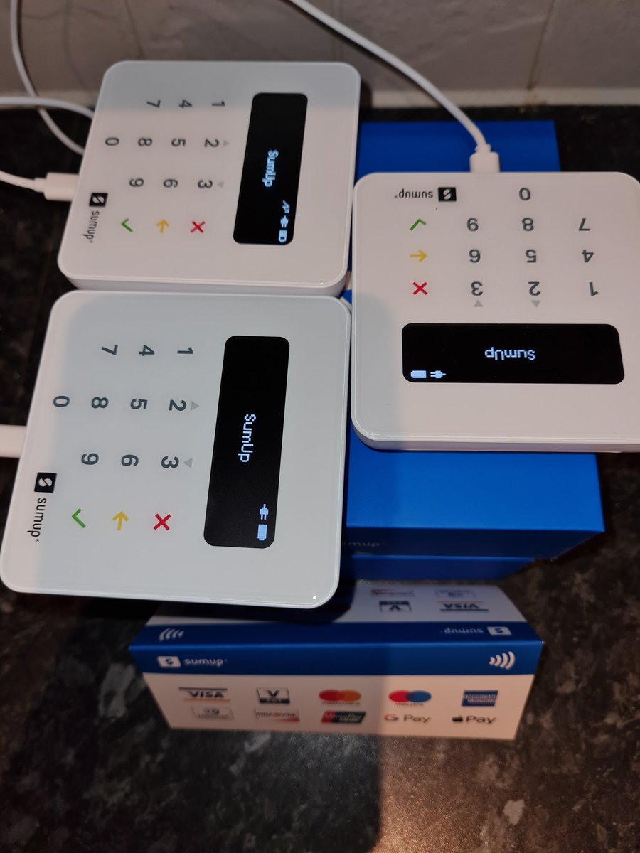 Not 1, Not 2 but 3 card machines being charged up and set up ahead of our fete in a weeks time. We will be accepting card and cash - and you can even use your card to purchase tokens to use on all of our stalls. Fete is 3.15-6pm Friday 27th May - looking forward to seeing you all