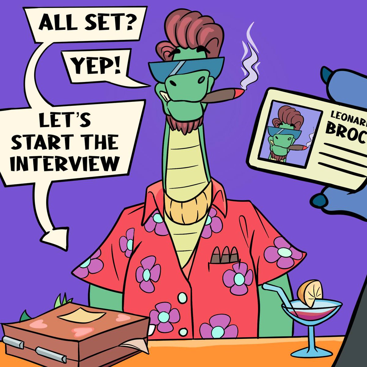 DreamtimeMV's tweet photo. Look who’s up for a job! Broco is ready to apply for a voluntary community moderator with many perks like—-WINNING AN IPHONE!?? Now THAT is an opportunity. Check discord to apply. 

#NFTDrop #NFTGiveaway #Metaverse #BrocoTheDino https://t.co/2HenH23ni2