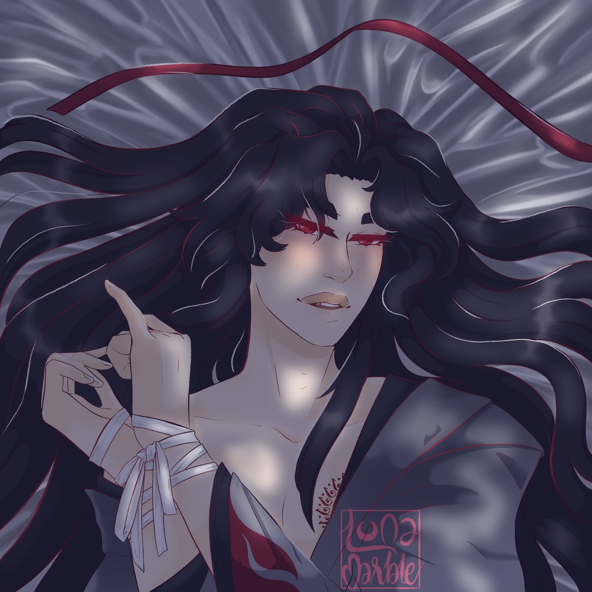 lunamarble's tweet photo. Wife wanted yiling patriarch so I came to deliver! 💖😈
#MDZS #魔道祖师 #忘羨 #WeiWuxian https://t.co/qMPVF7WxdL