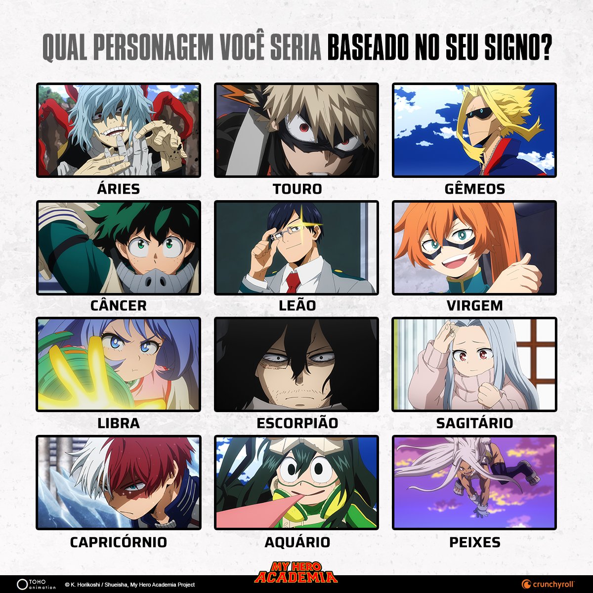 Quem você seria em Boku no Hero?