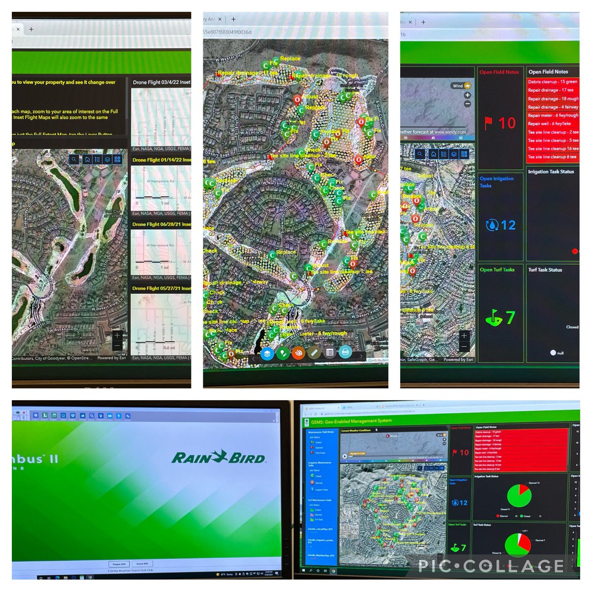 pschief_turf's tweet photo. @geodronz GEMs help me manage, track daily operations. Useful tool to track irrigation repairs and adjustments not to mention keep track of that todo list. It is that time of year in AZ when every drop of water counts. #savewater #GCS @RainBirdGolf https://t.co/TZtcV09hVx
