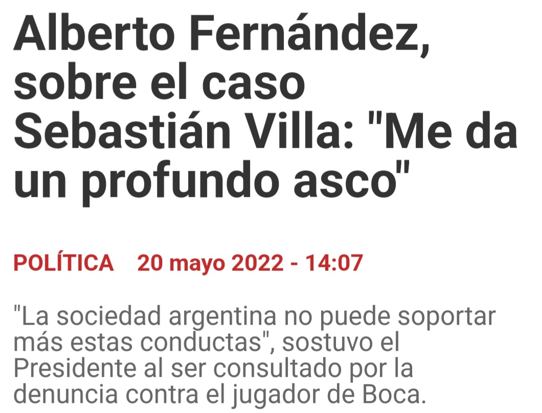 javierlanari's tweet photo. No entiendo. Al Presidente le da un "profundo asco" el caso Villa (imputado) y no le dio asco el caso Alperovich (procesado)... https://t.co/rwAU4uoP0O