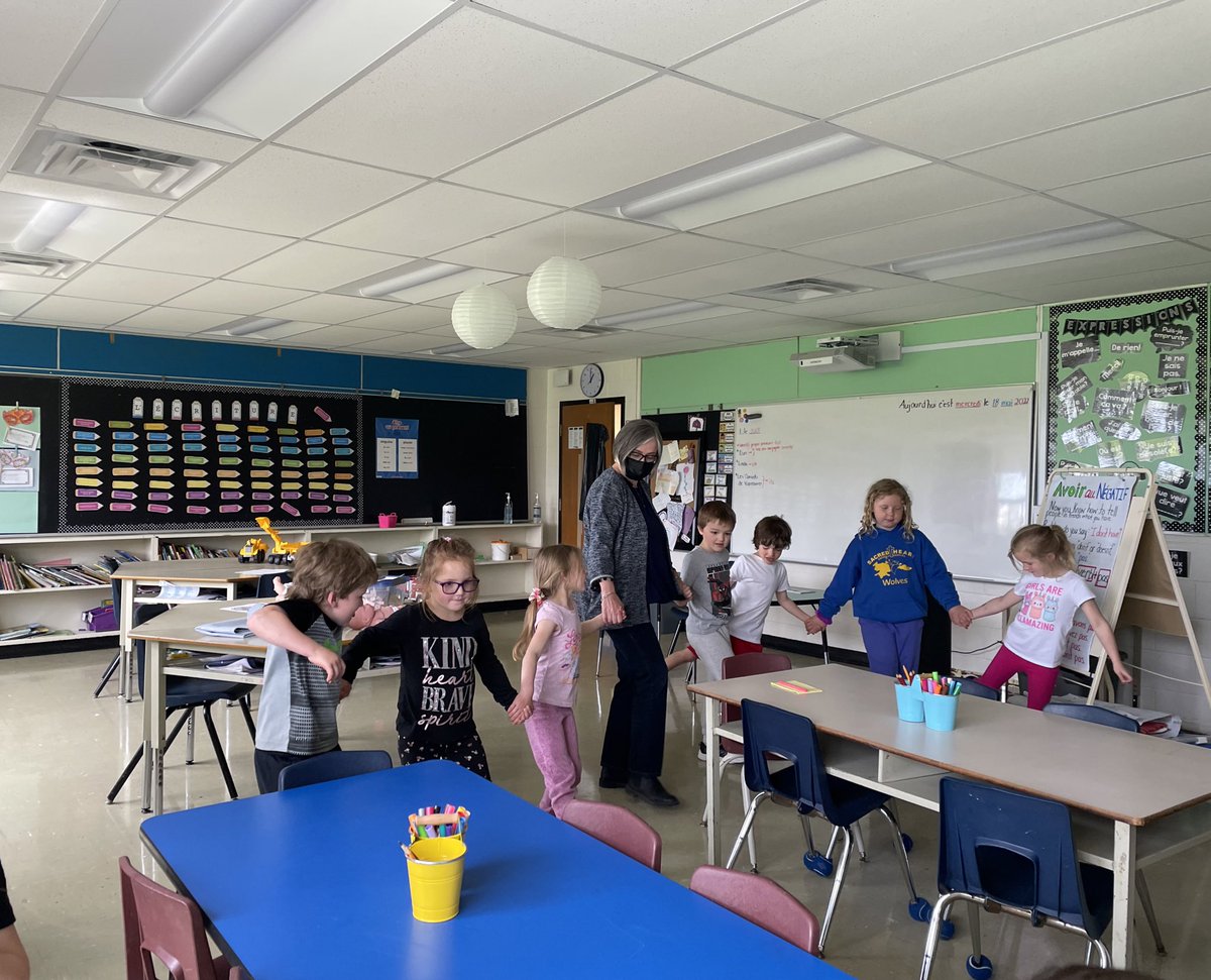 mllebenevides's tweet photo. We had a very special visitor this week. Thank you to the original Madame Benevides for coming to help us learn &amp; painting rocks with us for our prayer table! ❤️ @alcdsb_shrt @AnaRand6 https://t.co/Yq2XGbz0bZ