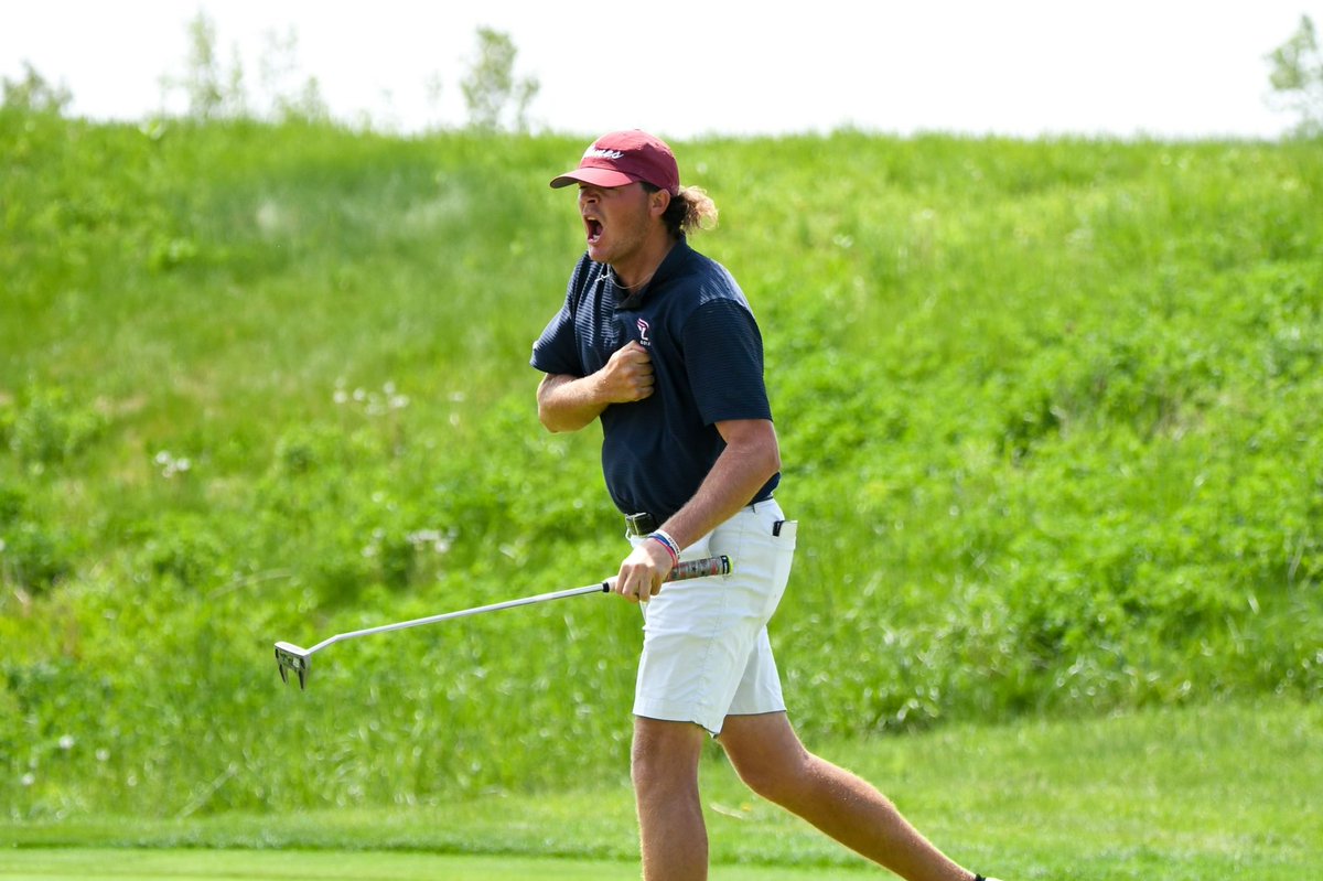 Quite the week for <a href="/connorpoll_golf/">Connor Pollman</a> at the <a href="/NCAADII/">NCAA Division II</a> National Championship! 

✅ Top 5 individual finish in stroke play
✅ Won all three of his Medal matchups
✅ Clutch comeback in the championship

If there were an award for hypest celebrations… we know who wins. 🐐 #FiredUp