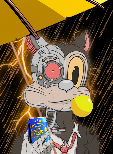Coin__oshi's tweet photo. My attempt at stylizing a different NFT with Kiwami traits. Degen Toonz X Kiwami coming to life. As a beginner in Photoshop, this came out better than I had expected. I'm excited to see what the rest our lovely community will create! @KiwamiNFT #Kiwami https://t.co/6Wf7oA2Hjs