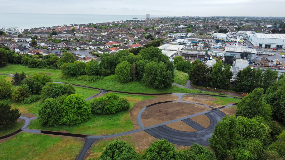MWiles81's tweet photo. @BlakedownLandsc @adurandworthing great to see the wider footpath works at Brooklands Park progressing nicely https://t.co/zqF6kLgwWL